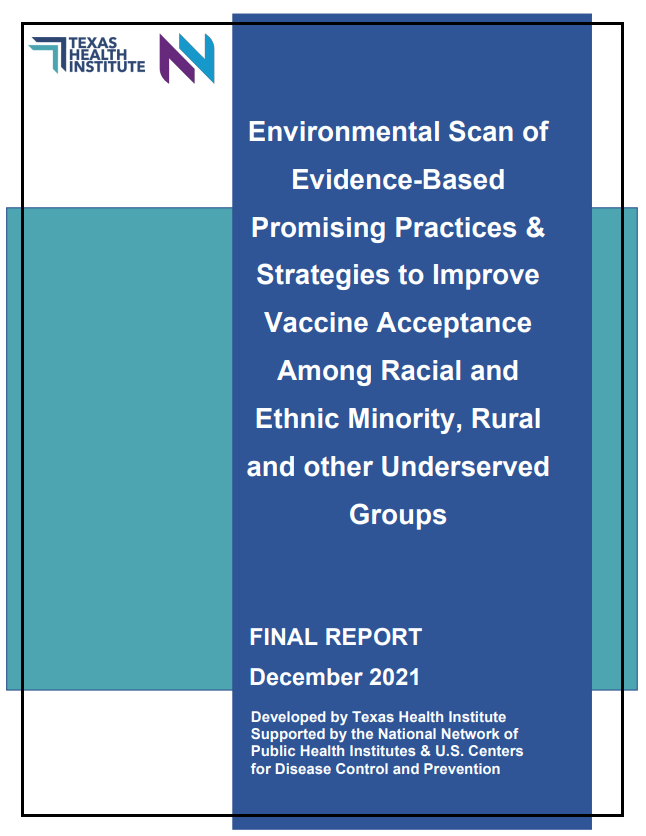 screenshot of report cover page