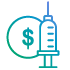 image of syringe with dollar sign