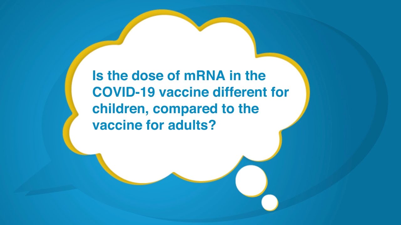 Video: Just a Minute! - Is the COVID-19 Vaccine mRNA Dosing Different for Children? (0:59)