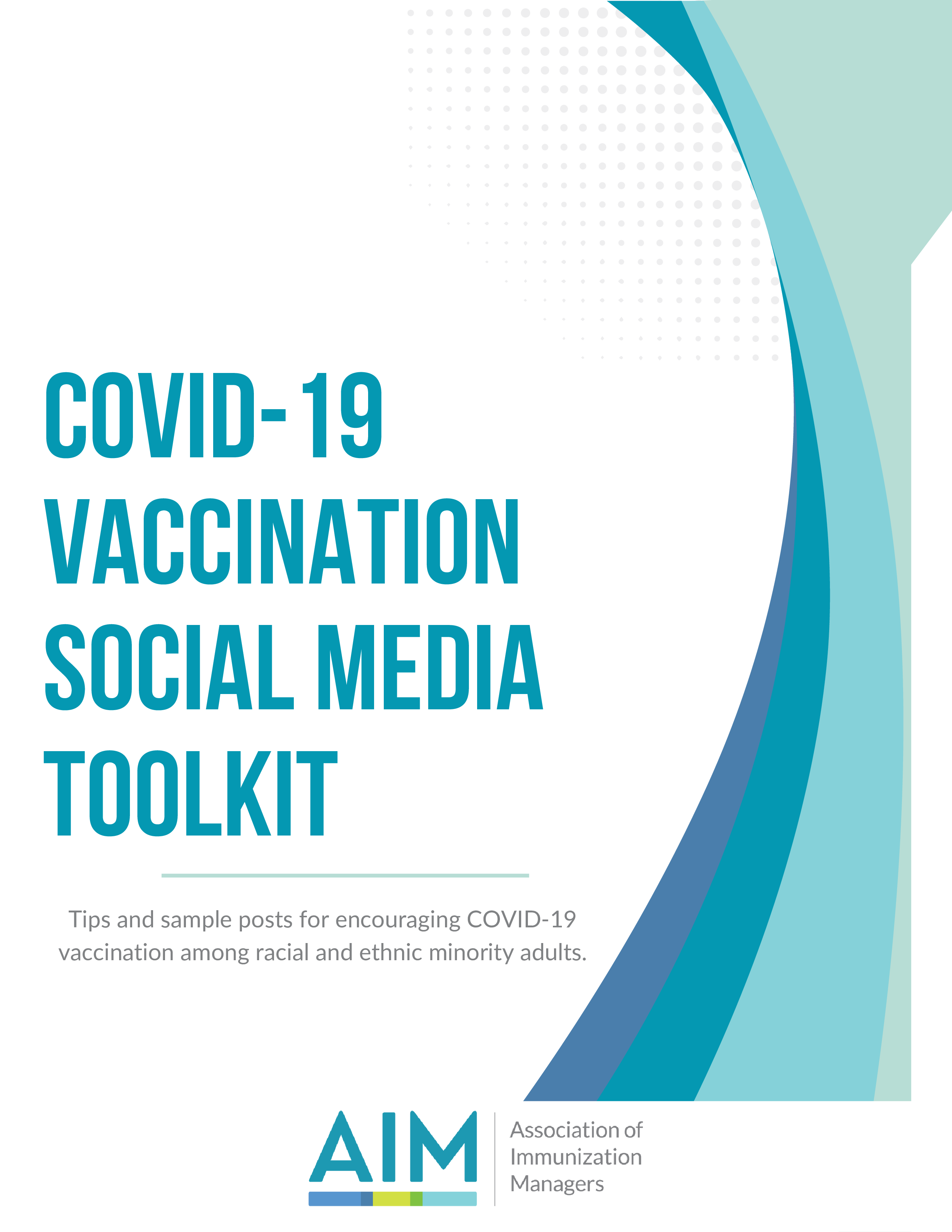 toolkit title page "COVID Vaccination Social Media Toolkit"