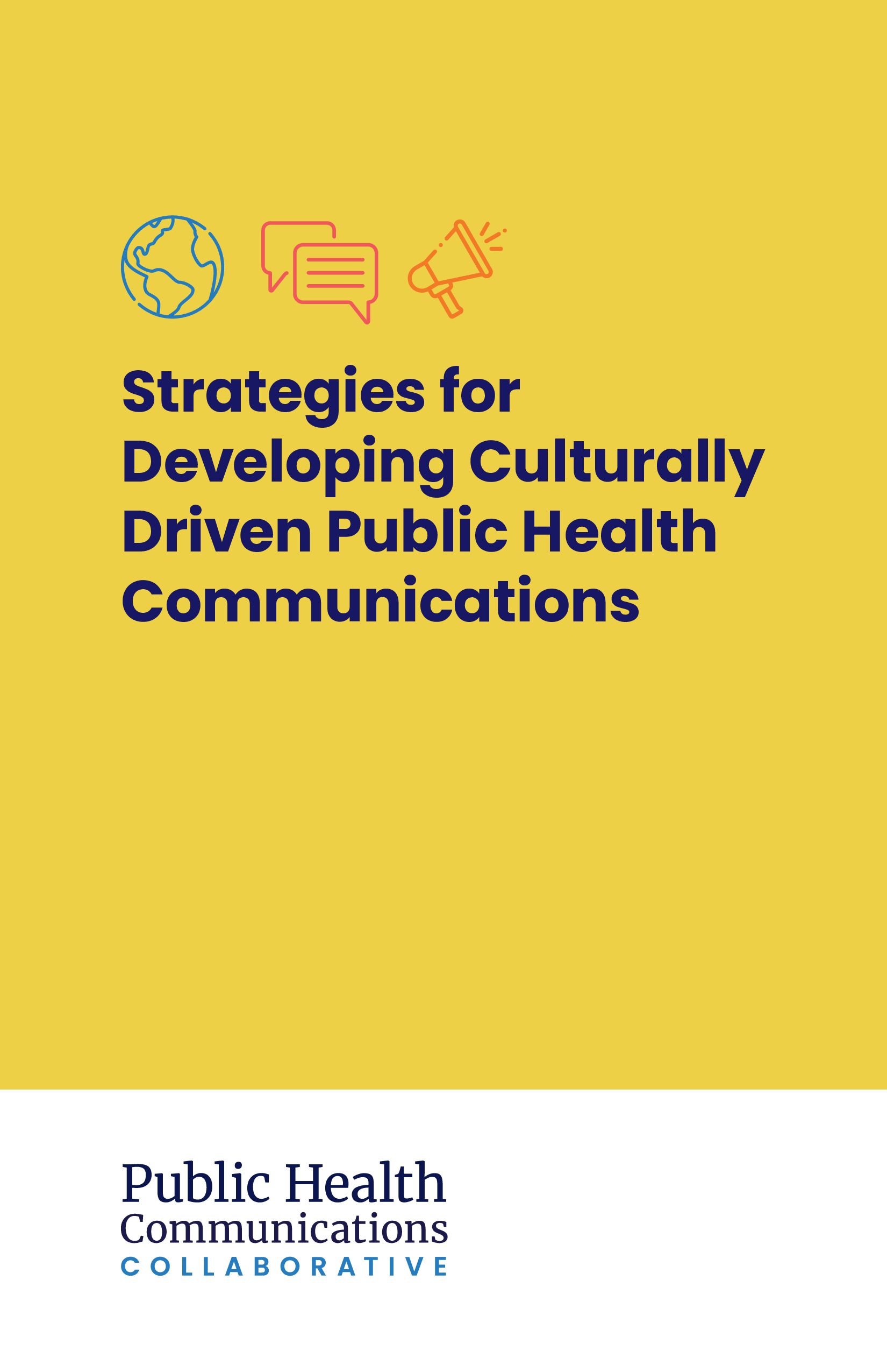 Cover page of toolkit reads 'Strategies for Developing Culturally Driven Public Health Communications.'