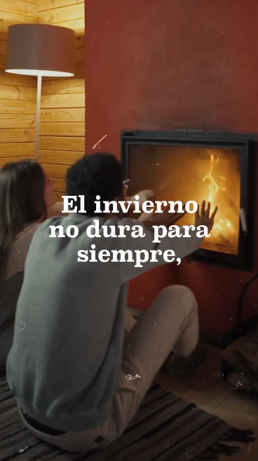 Video shows clips of people warming up inside. Text reads: “Winter doesn’t last forever, but without the protection of vaccines, it might start to feel that way.” Clip of a snowstorm appears, then clips show people with a Band-Aid on their arm, washing their hands, and wearing a mask. Text reads: “Reset your health habits in the new year: Stay updated on vaccines for COVID-19, flu, and RSV. Wash your hands. Mask up in crowds, at airports, or in other public indoor places.”