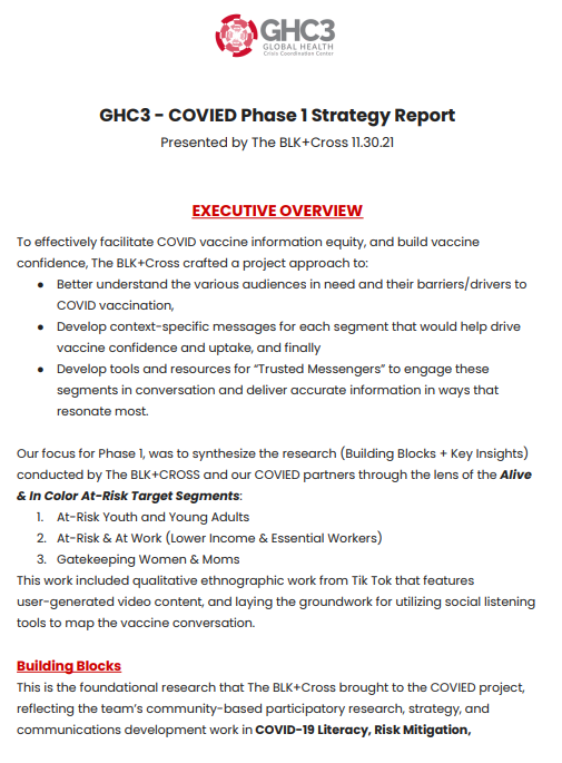 Strategy report of Phase 1 of the COVIED project describes what the project is and how materials attached to this post were developed