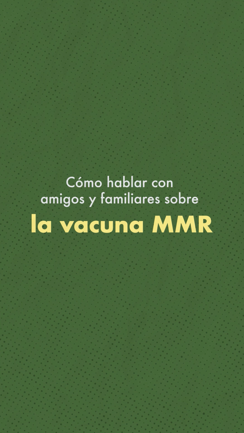 Video explains how to talk to friends and family about the measles vaccine
