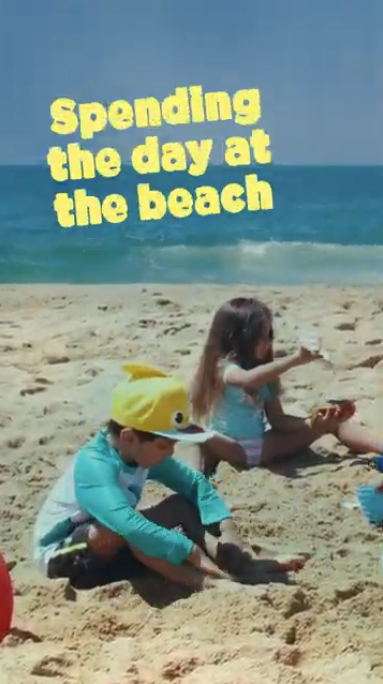 Video emphasizes that sneezing and coughing can put a damper on summer plans, and reminds people that COVID-19 spikes are common in the summer. Video shows kids and adults enjoying summer activities before reminding people that summer plans are had to enjoy while sneezing and coughing and also reminds them that COVID-19 spikes are common in the summer