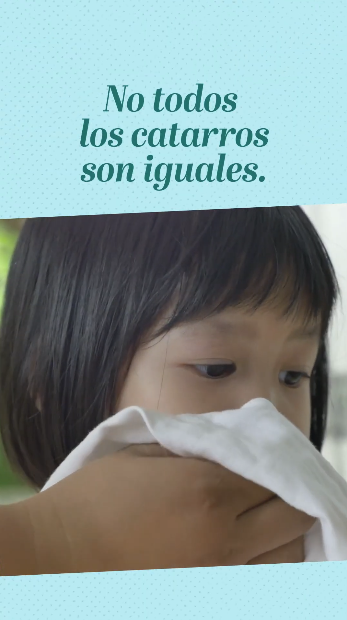 Top shows mild cold symptoms; bottom shows more severe RSV symptoms. “Here’s the difference between a cold and RSV. Cold: Usually mild and goes away on its own. RSV: Can be serious, esp. in infants, older adults, and people with weakened immune systems. Cold: May cause congestion, runny nose, mild cough. RSV: Typically causes wheezing, rapid breathing, difficulty breathing. Cold: Rarely leads to hospitalization. RSV: Leading cause of hospitalization in babies under 1 year old.”