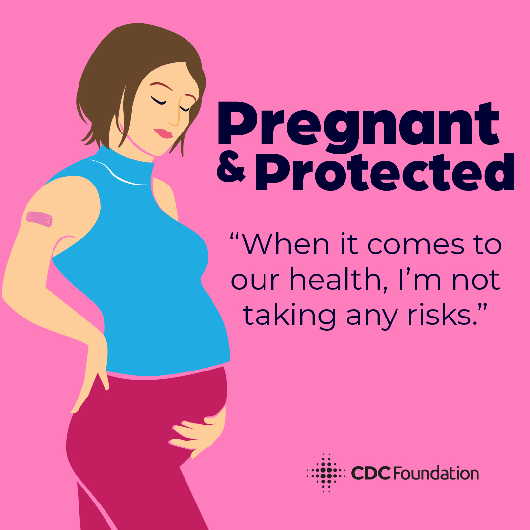 Illustration of a white woman turned to the side holding her pregnancy in one hand and supporting her lower back with the other.
