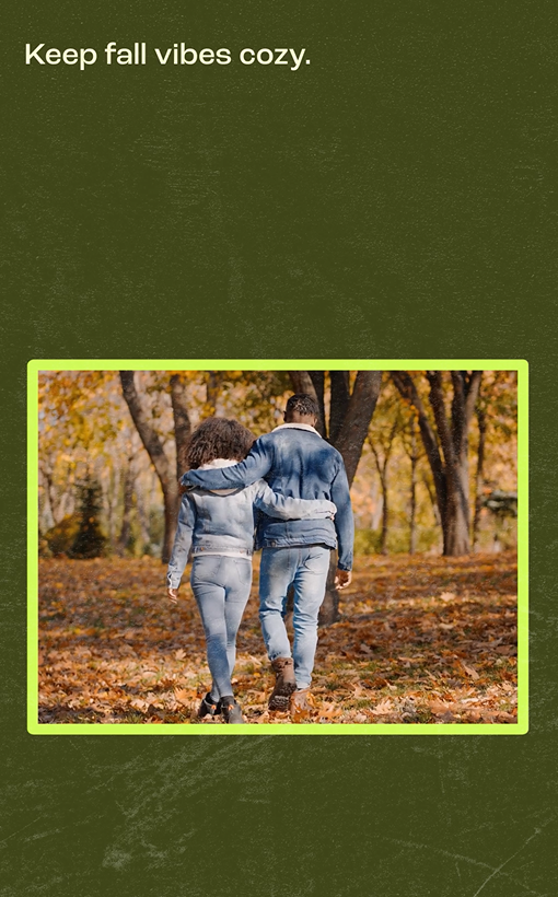 Image of a Black couple holding each other while walking