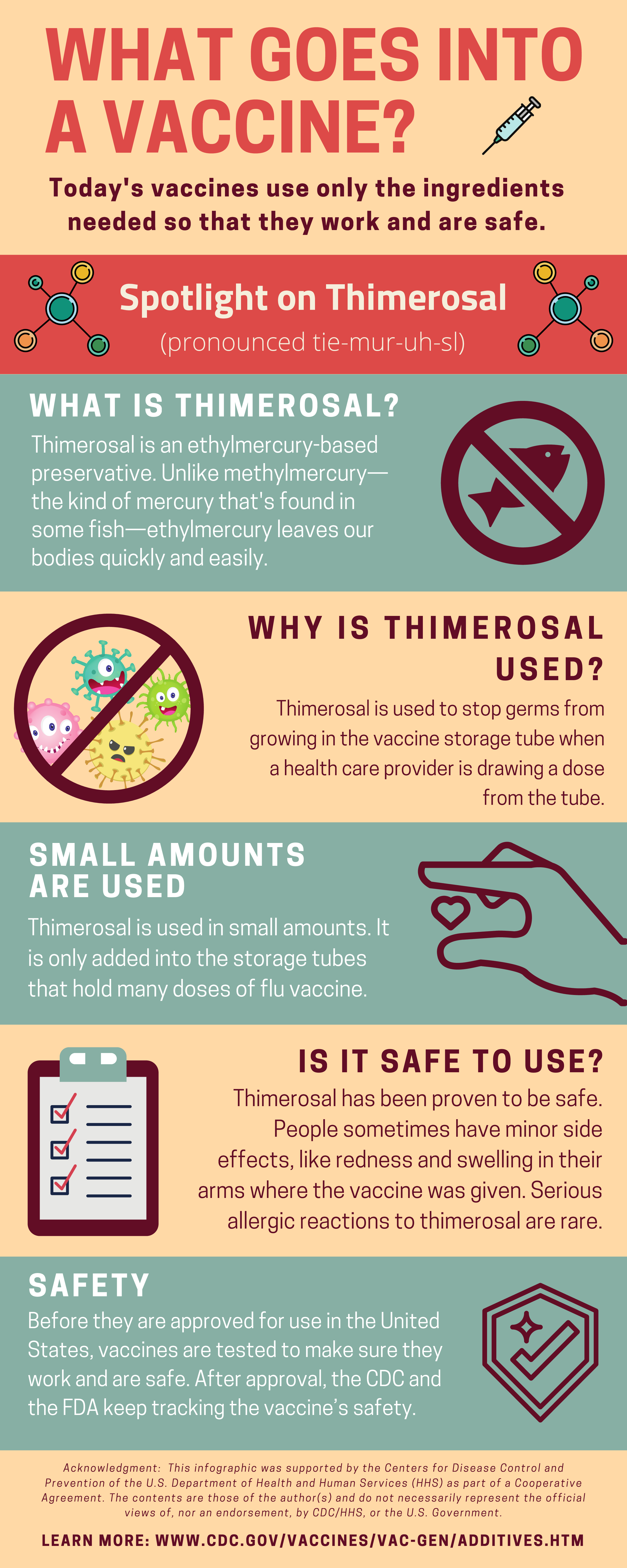 Factsheet details thimerosal, its use in modern vaccines and its proven safety.