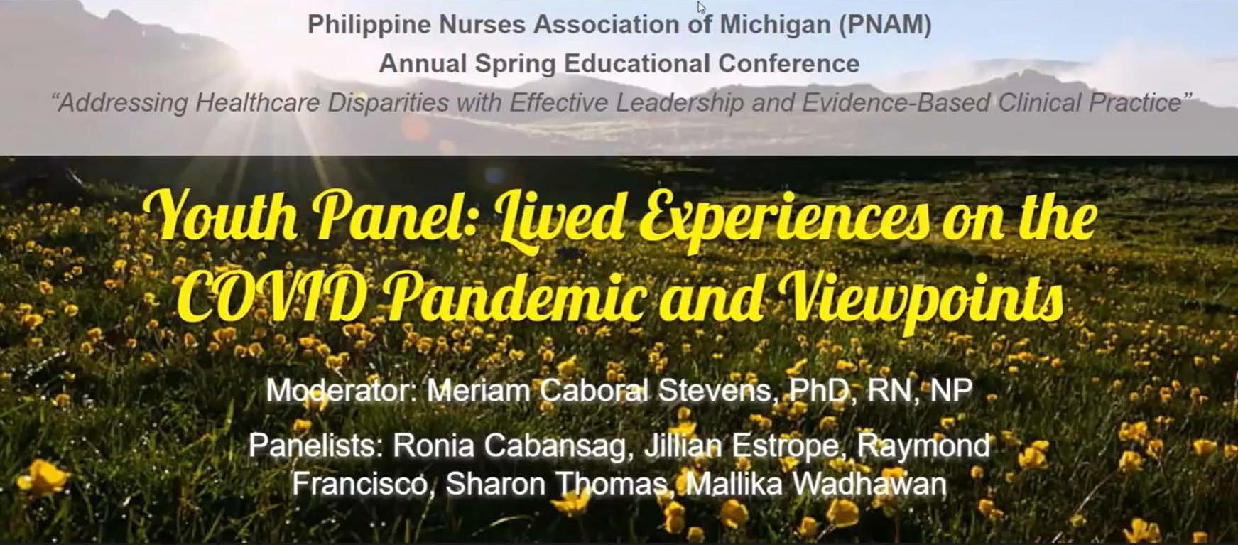Youth Panel Webinar title slide